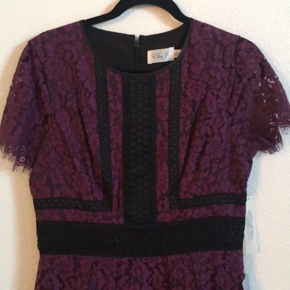 Eliza J Lace Overlay Dress - Picture 2 of 5